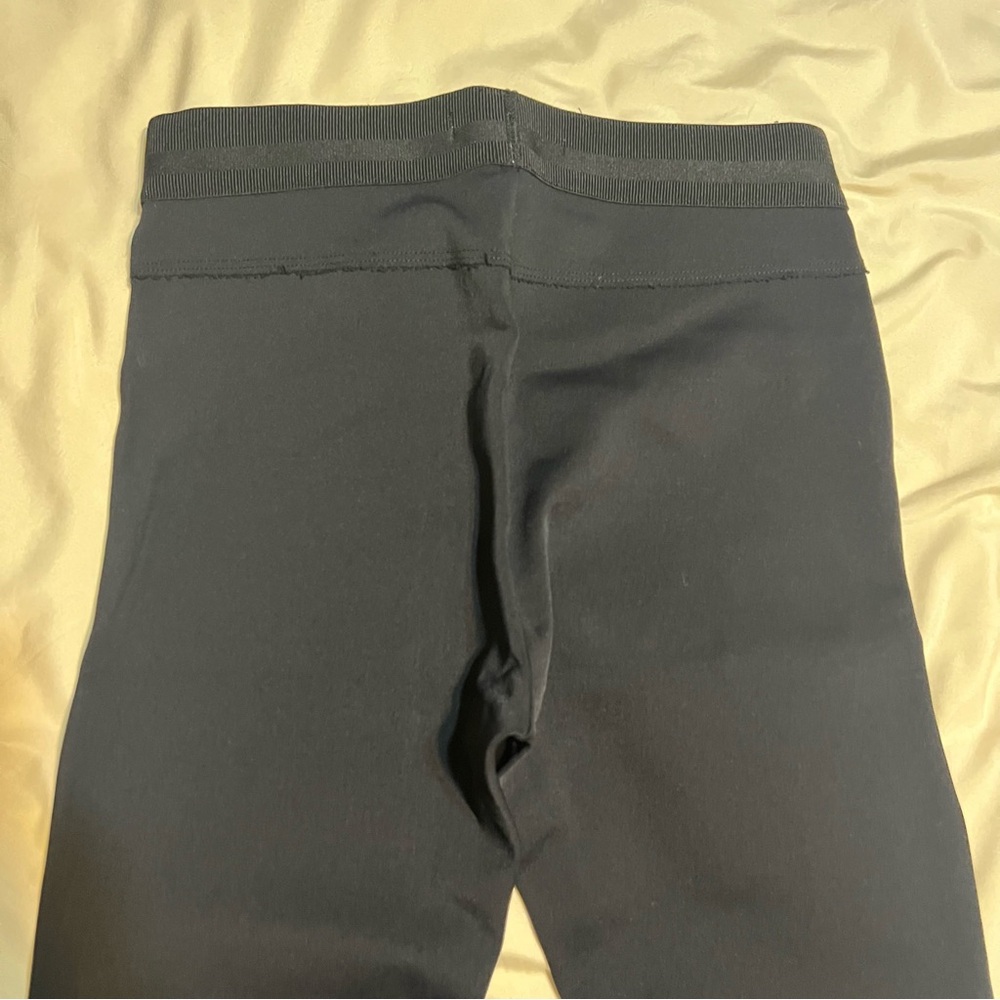 J Brand Midnight Black Leggings with Ribbon Waist Detail Size XS - Picture 11 of 11